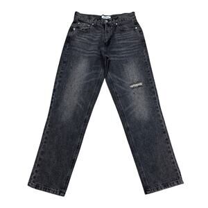 Ryoko Rain Boro Pocket Denim Straight Leg Jeans Women's 26